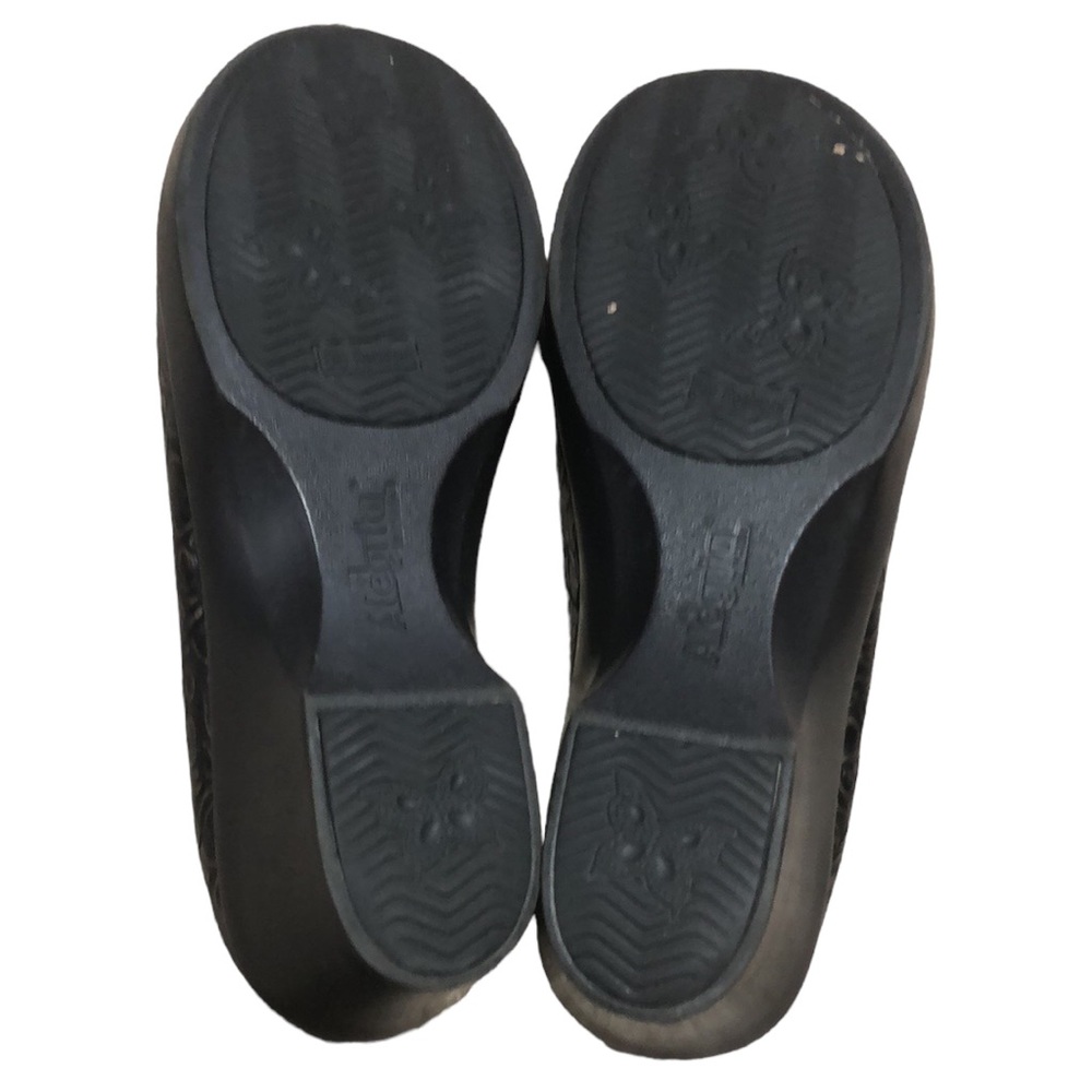 ALEGRIA | Women Emma Bronze Bouquet Floral Embossed Nubuck Leather Clogs size 38 - Picture 6 of 12